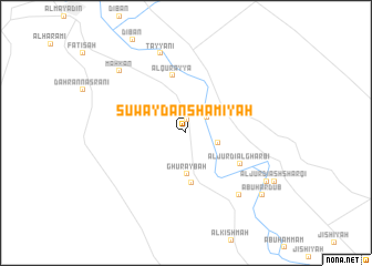 map of Suwaydān Shāmīyah