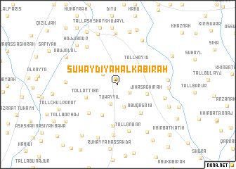 map of Suwaydīyah al Kabīrah