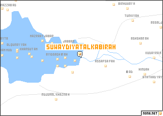 map of Suwaydīyat al Kabīrah