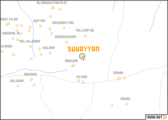 map of Şuwayyān