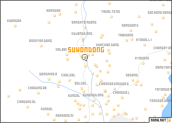 map of Suwŏn-dong