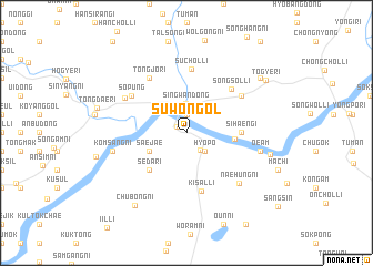 map of Suwŏn-gol