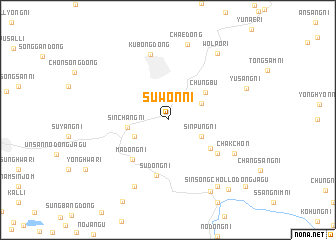 map of Suwŏn-ni