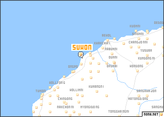 map of Suwŏn