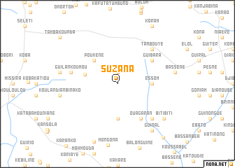 map of Suzana