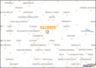 map of Suzanne
