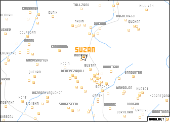 map of Sūzan