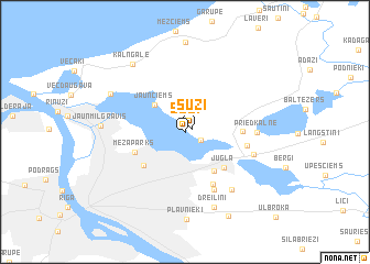 Suži (latvia) Map - Nona.net