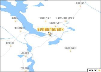 map of Svabensverk