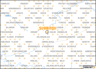 map of Švábínov