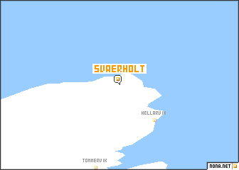 map of Sværholt