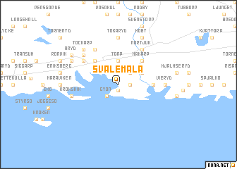 map of Svalemåla