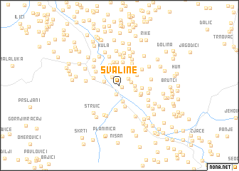 map of Svaline