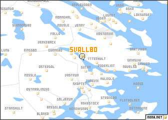 map of Svallbo