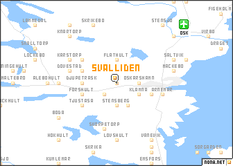 map of Svalliden