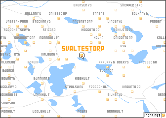 map of Svältestorp