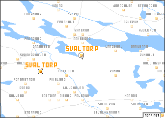 map of Svaltorp