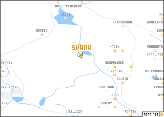 map of Svanå