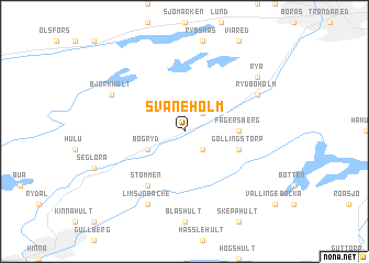 map of Svaneholm