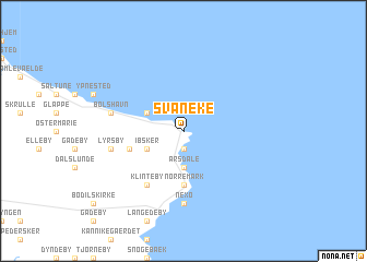 map of Svaneke