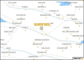 map of Svanfors