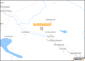 map of Svansåsen
