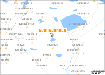 map of Svansjömåla