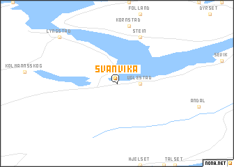 map of Svanvika