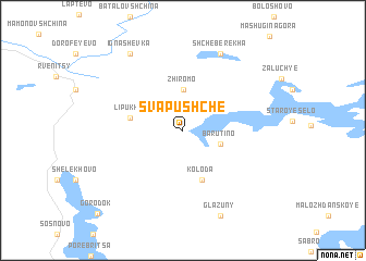 map of Svapushche