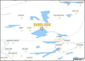 map of Svärlinge