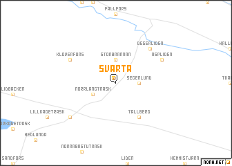 map of Svartå