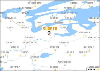 map of Svartå