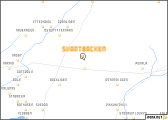 map of Svartbäcken