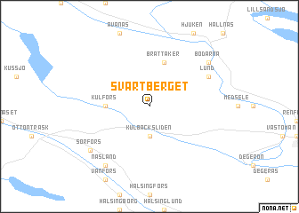 map of Svartberget