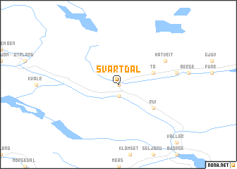 map of Svartdal