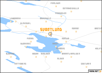 map of Svartlund