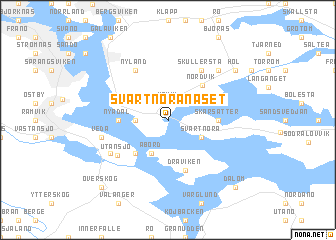 map of Svartnoranäset