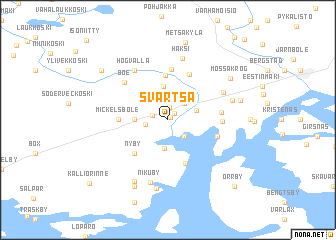 map of Svartså