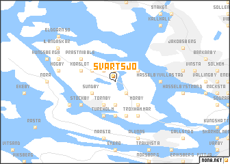 map of Svartsjö
