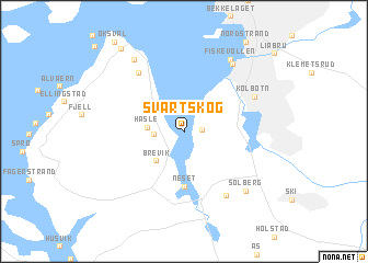 map of Svartskog