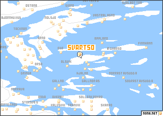 map of Svartsö