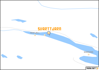 map of Svarttjärn