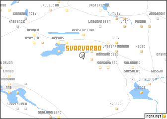 map of Svarvarbo