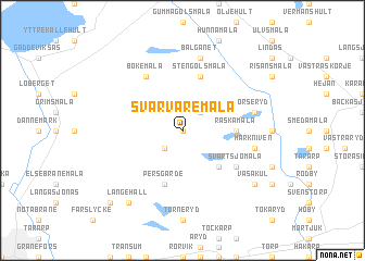 map of Svarvaremåla