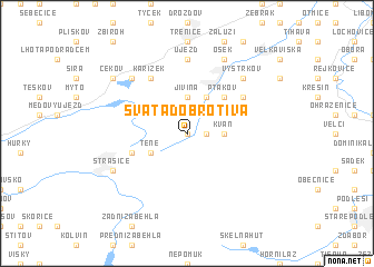 map of Svatá Dobrotivá