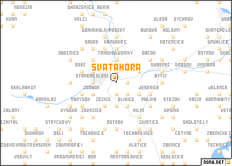 map of Svatá Hora