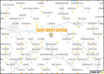 map of Svatá Kateřina