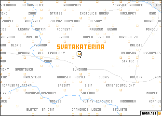 map of Svatá Kateřina