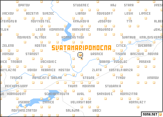 map of Svatá Maří Pomocná