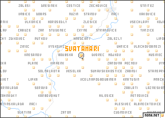 map of Svatá Maří